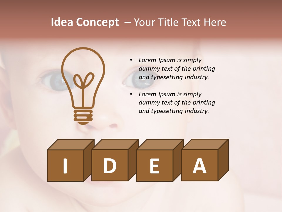 Little Baby Girl PowerPoint Template