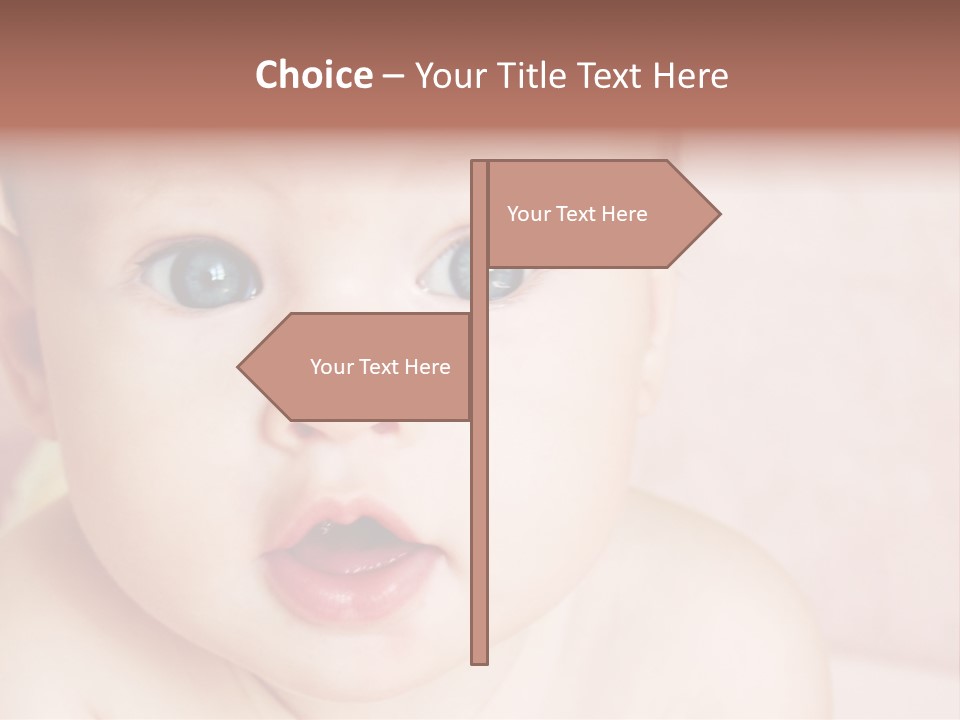 Little Baby Girl PowerPoint Template