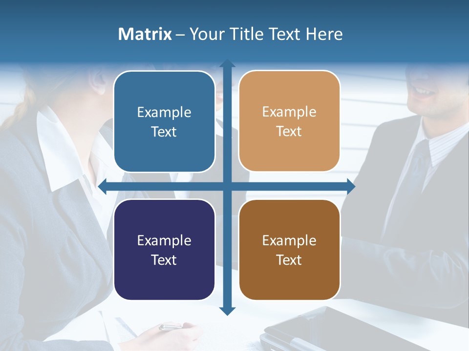 A Group Of Business People Shaking Hands PowerPoint Template