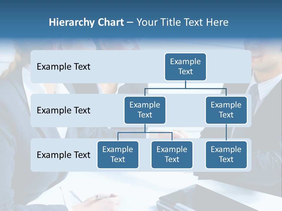A Group Of Business People Shaking Hands PowerPoint Template