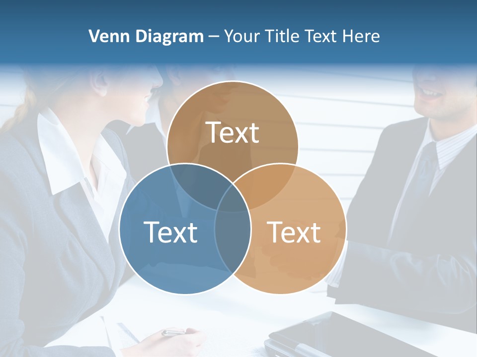 A Group Of Business People Shaking Hands PowerPoint Template