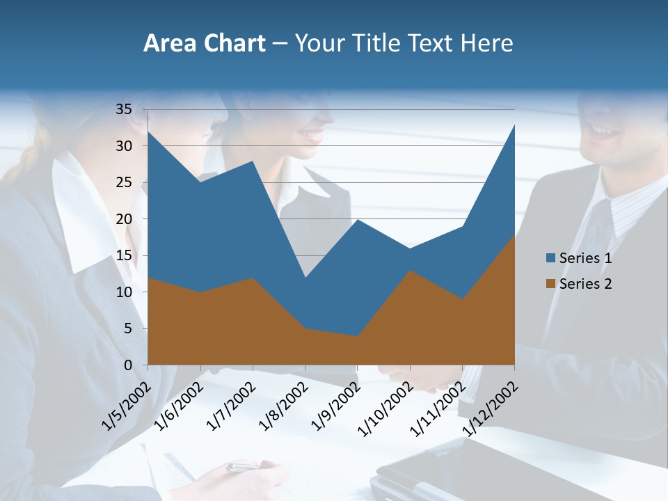 A Group Of Business People Shaking Hands PowerPoint Template