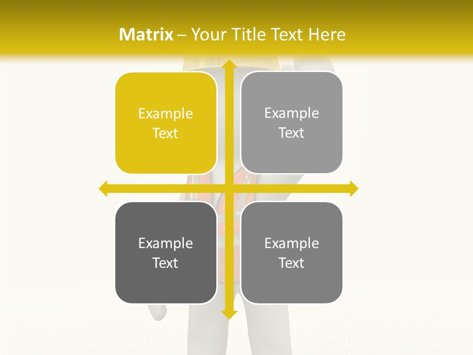 3D Human At A Stop Pose PowerPoint Template
