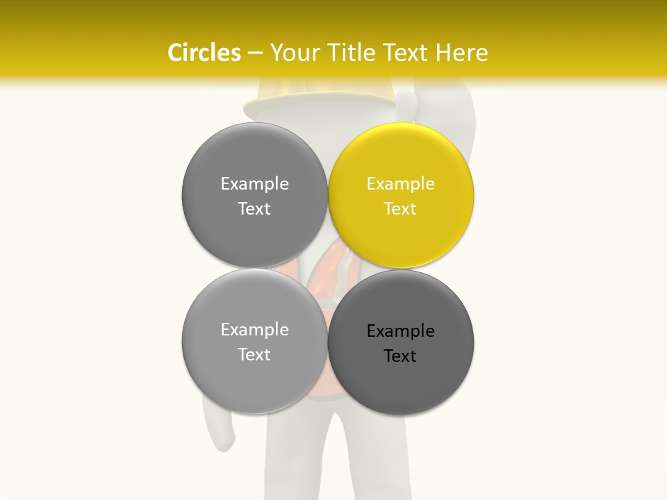 3D Human At A Stop Pose PowerPoint Template