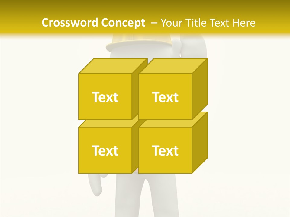 3D Human At A Stop Pose PowerPoint Template