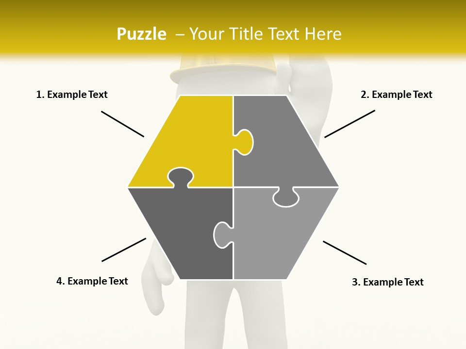 3D Human At A Stop Pose PowerPoint Template