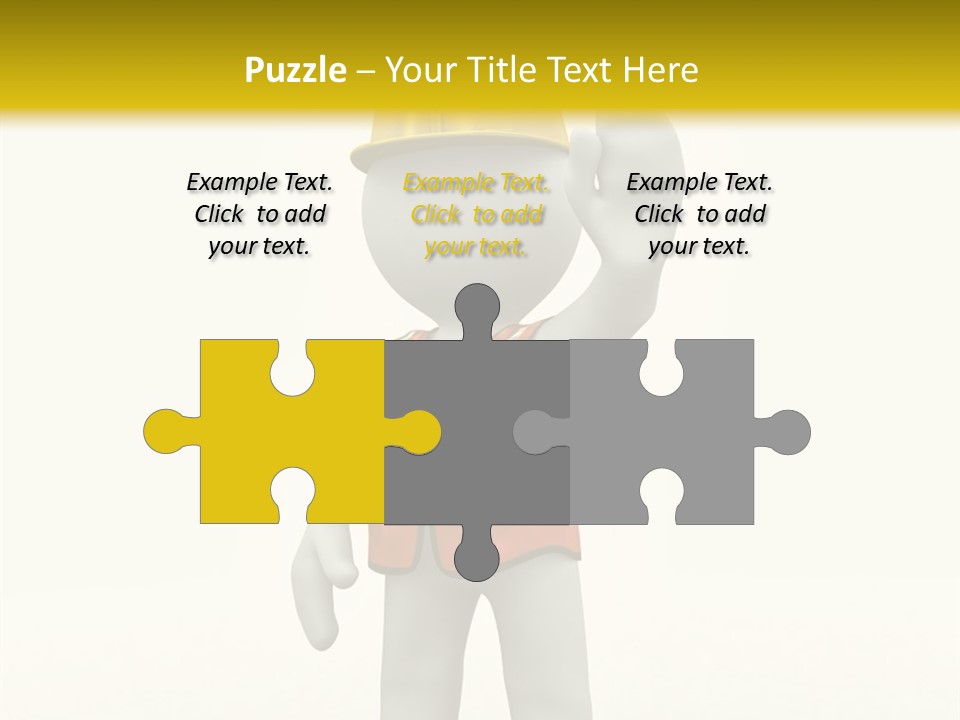 3D Human At A Stop Pose PowerPoint Template