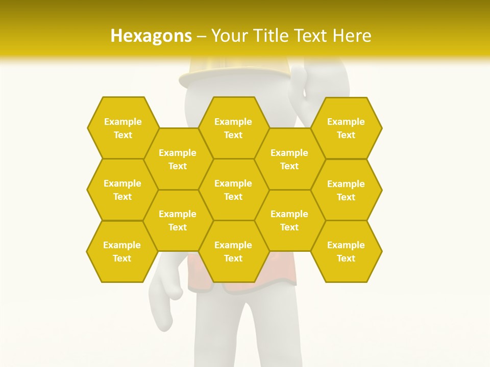 3D Human At A Stop Pose PowerPoint Template