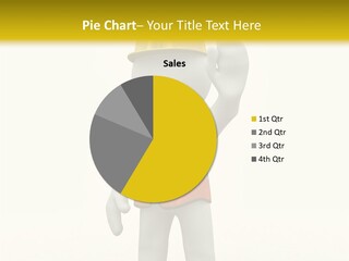 3D Human At A Stop Pose PowerPoint Template