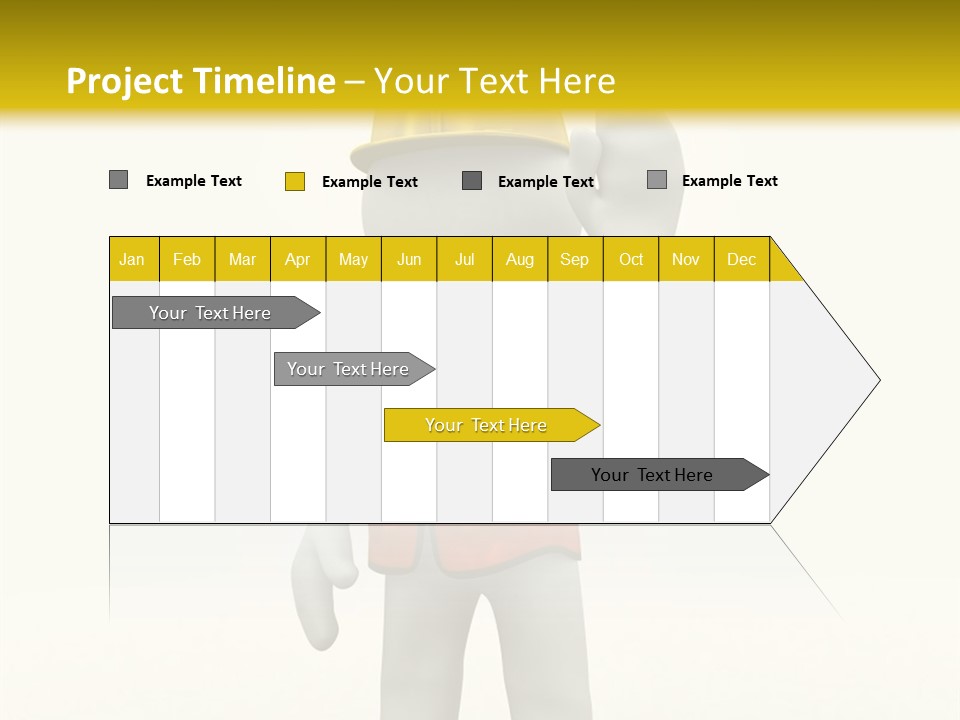 3D Human At A Stop Pose PowerPoint Template