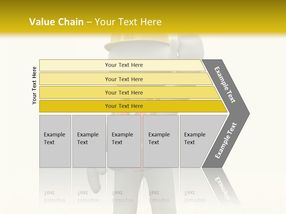 3D Human At A Stop Pose PowerPoint Template