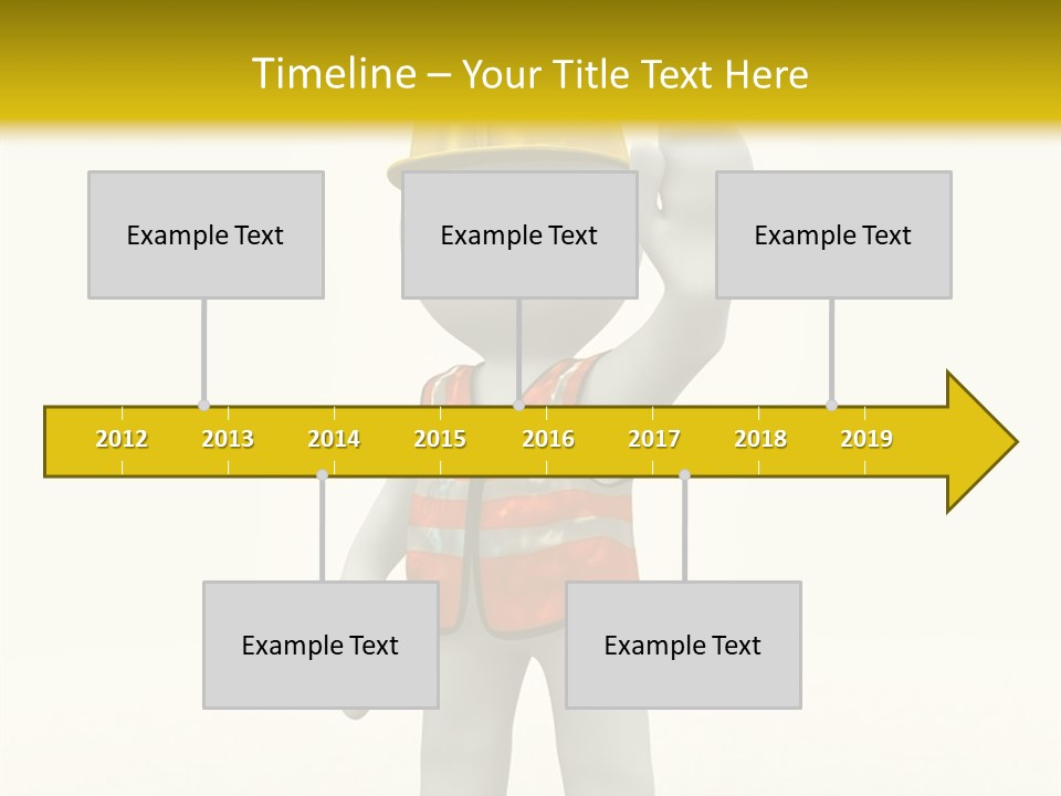 3D Human At A Stop Pose PowerPoint Template