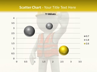 3D Human At A Stop Pose PowerPoint Template