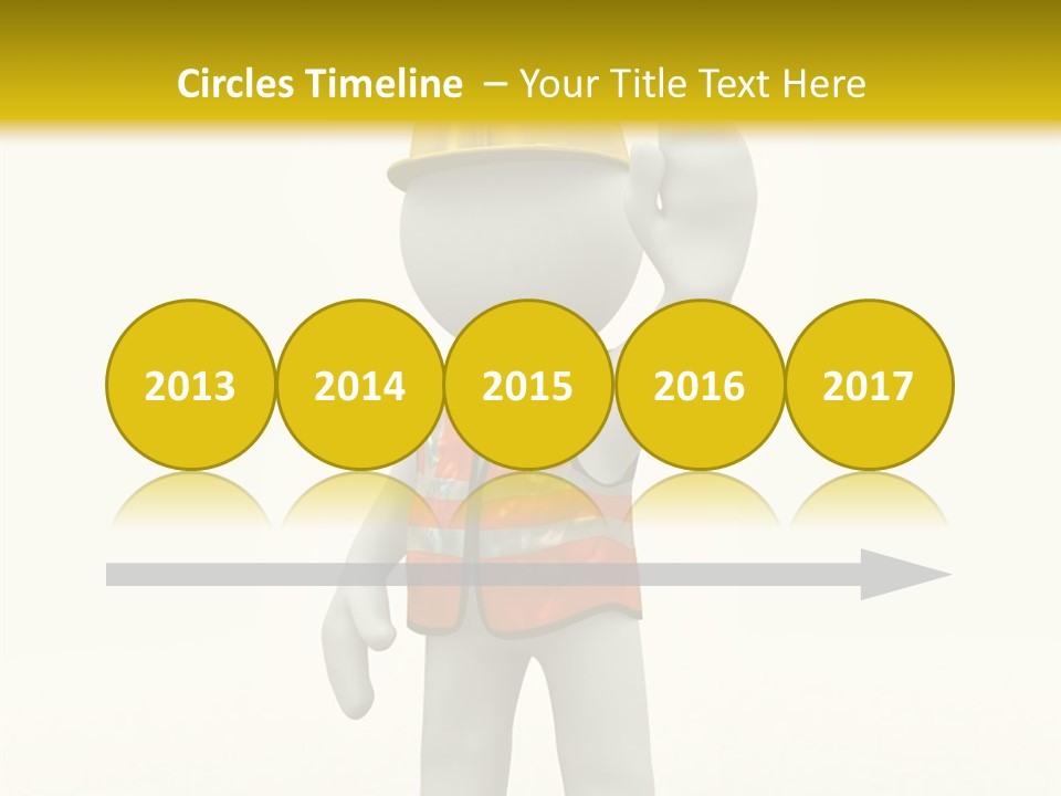 3D Human At A Stop Pose PowerPoint Template