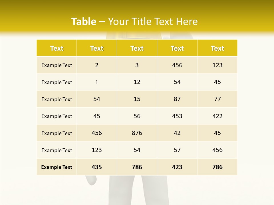 3D Human At A Stop Pose PowerPoint Template