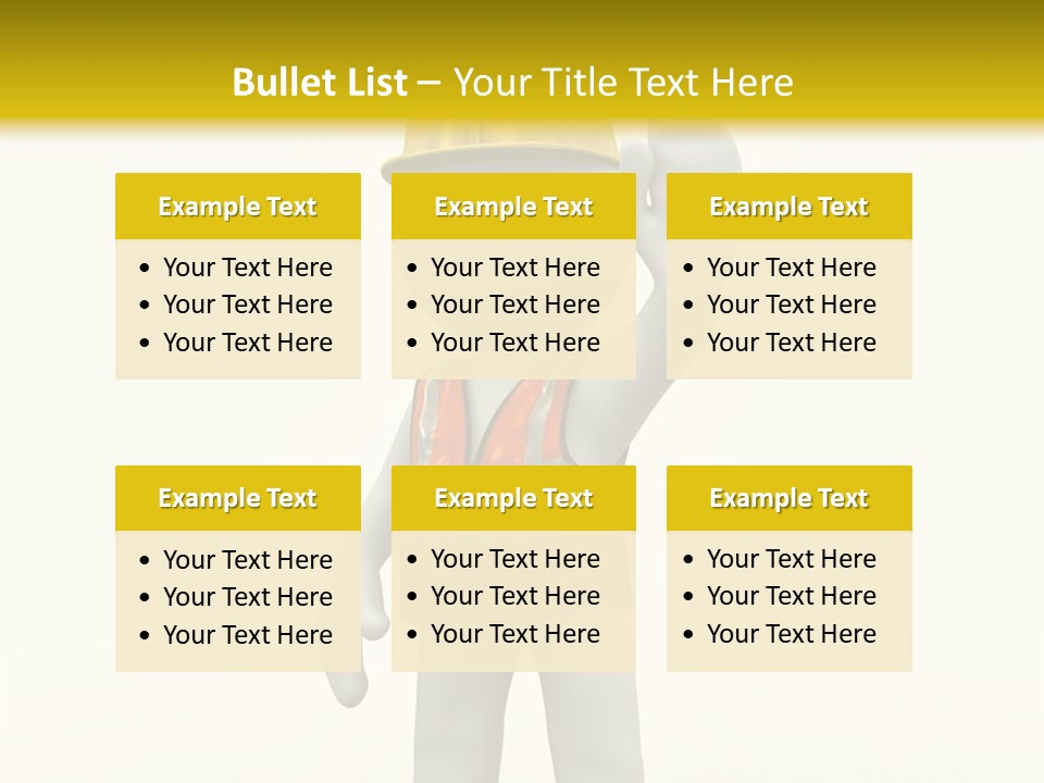 3D Human At A Stop Pose PowerPoint Template