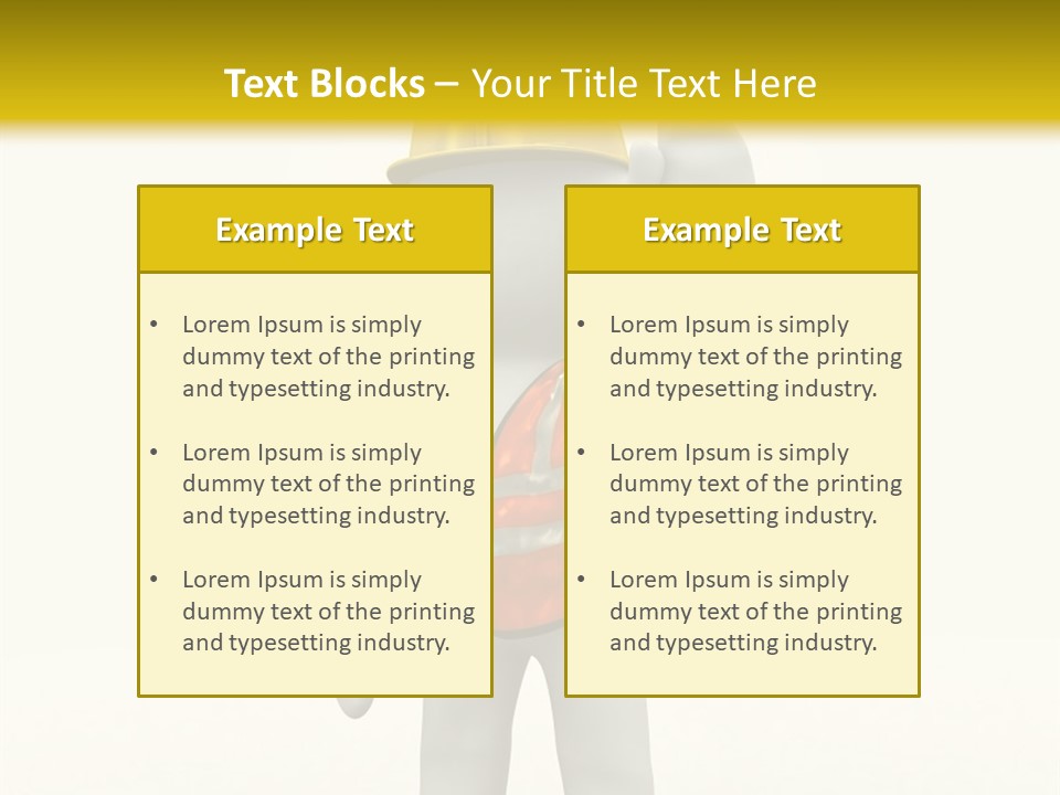 3D Human At A Stop Pose PowerPoint Template
