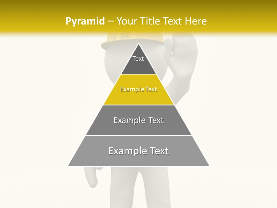 3D Human At A Stop Pose PowerPoint Template