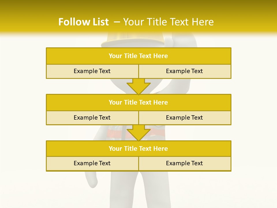 3D Human At A Stop Pose PowerPoint Template