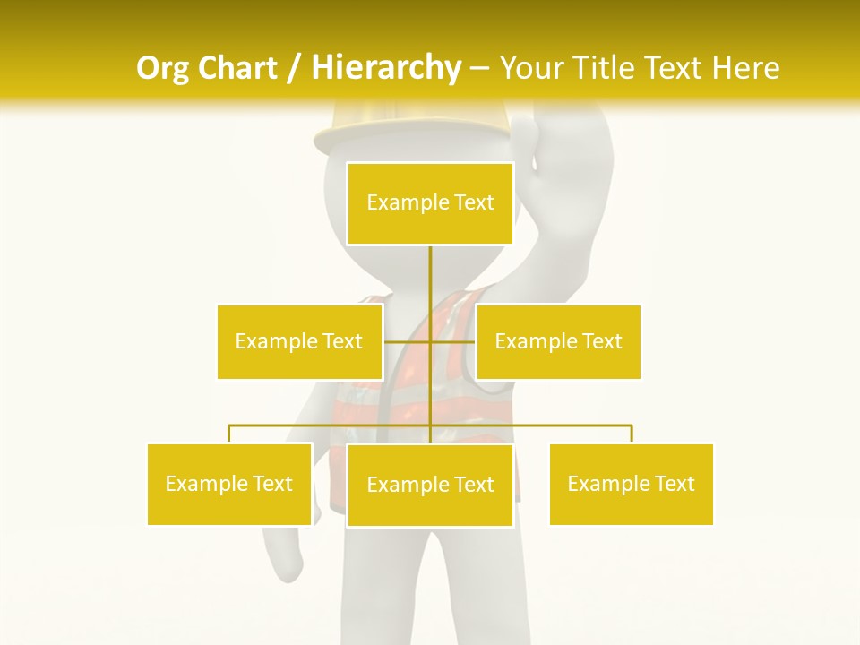 3D Human At A Stop Pose PowerPoint Template