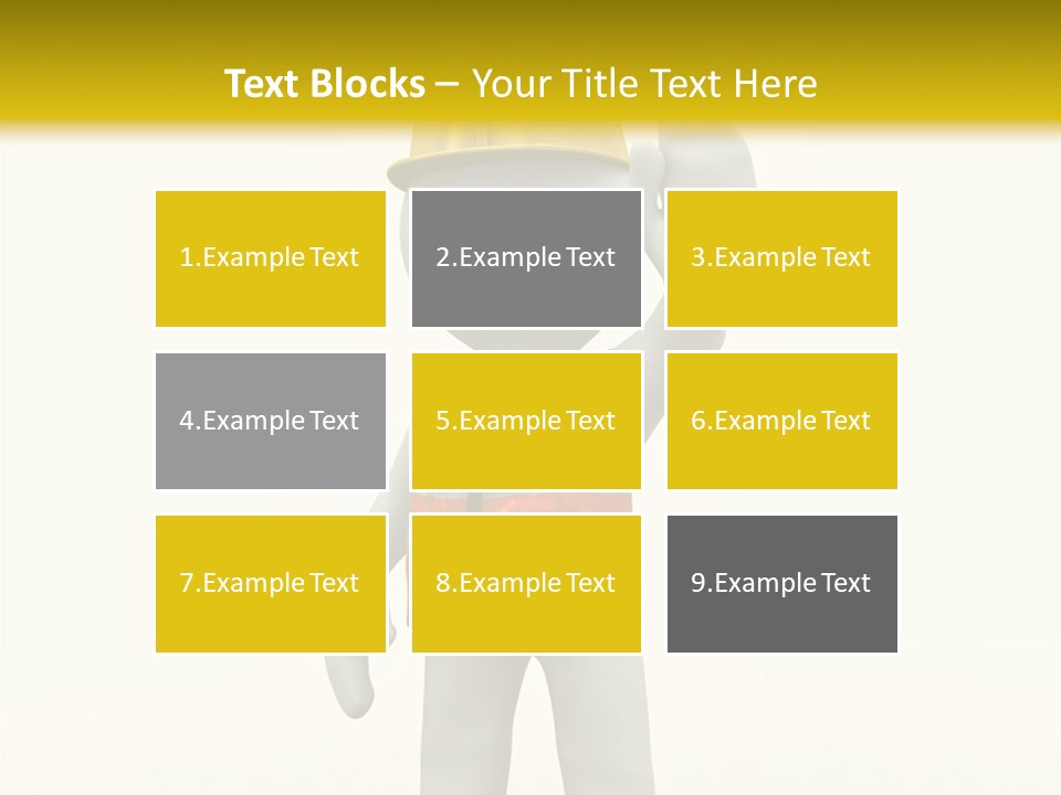 3D Human At A Stop Pose PowerPoint Template