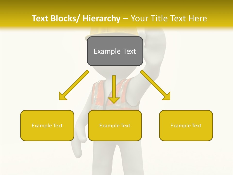 3D Human At A Stop Pose PowerPoint Template