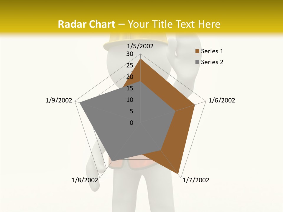 3D Human At A Stop Pose PowerPoint Template