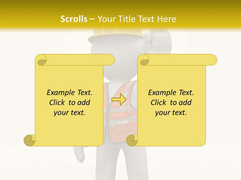 3D Human At A Stop Pose PowerPoint Template