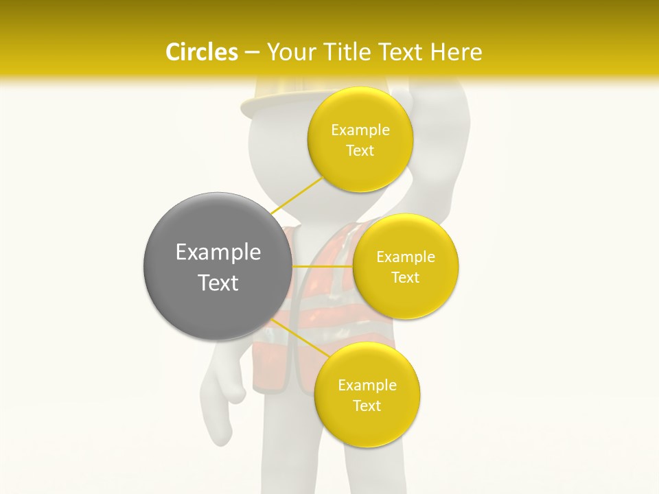 3D Human At A Stop Pose PowerPoint Template
