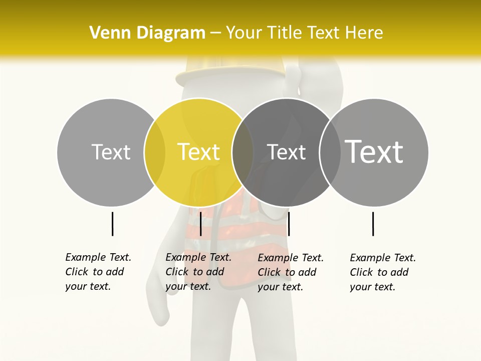 3D Human At A Stop Pose PowerPoint Template