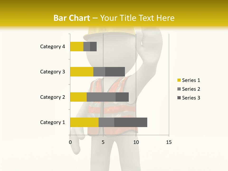 3D Human At A Stop Pose PowerPoint Template