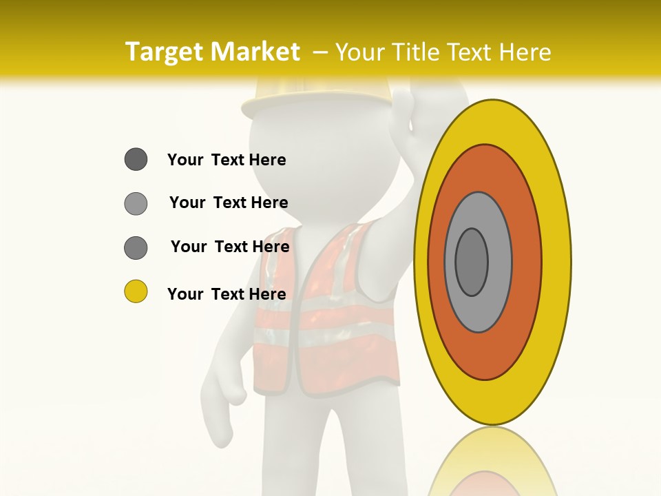 3D Human At A Stop Pose PowerPoint Template