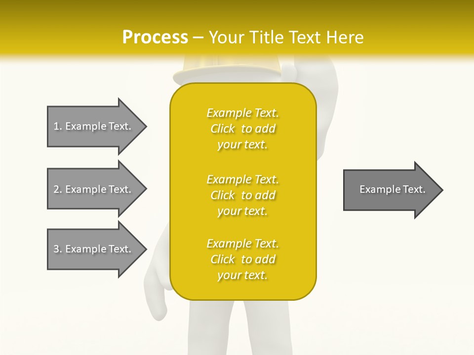 3D Human At A Stop Pose PowerPoint Template
