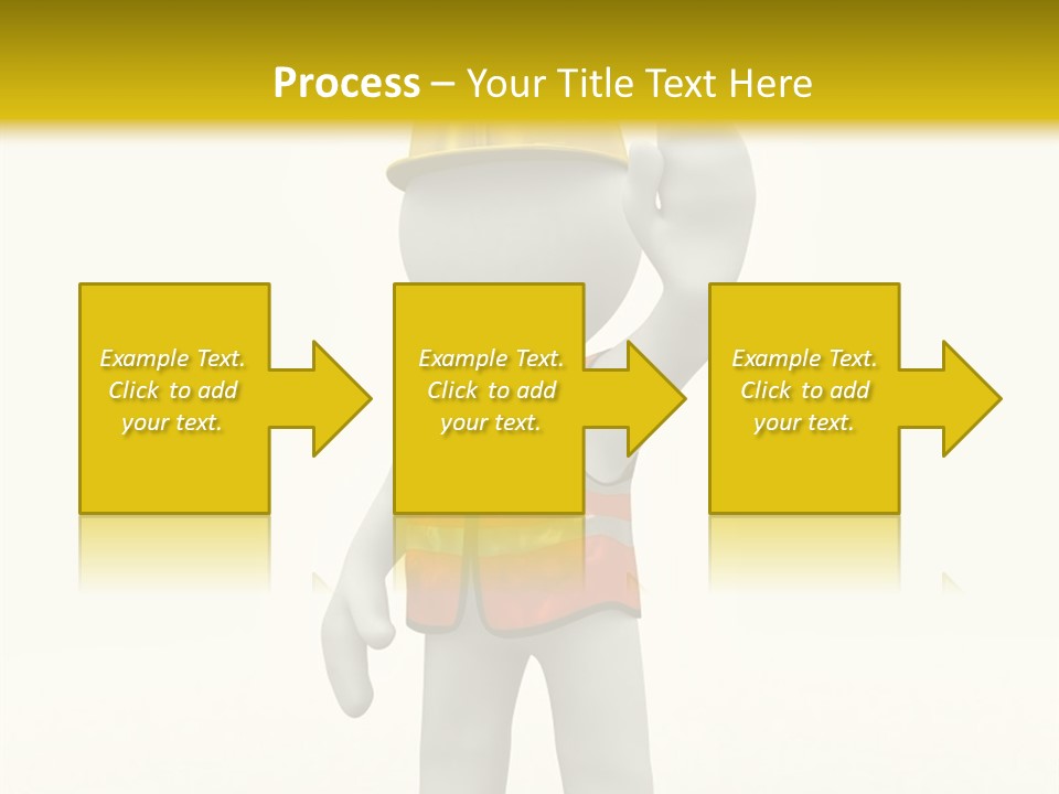3D Human At A Stop Pose PowerPoint Template