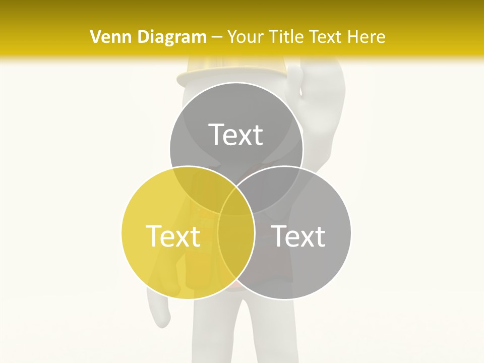 3D Human At A Stop Pose PowerPoint Template