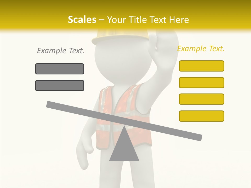 3D Human At A Stop Pose PowerPoint Template