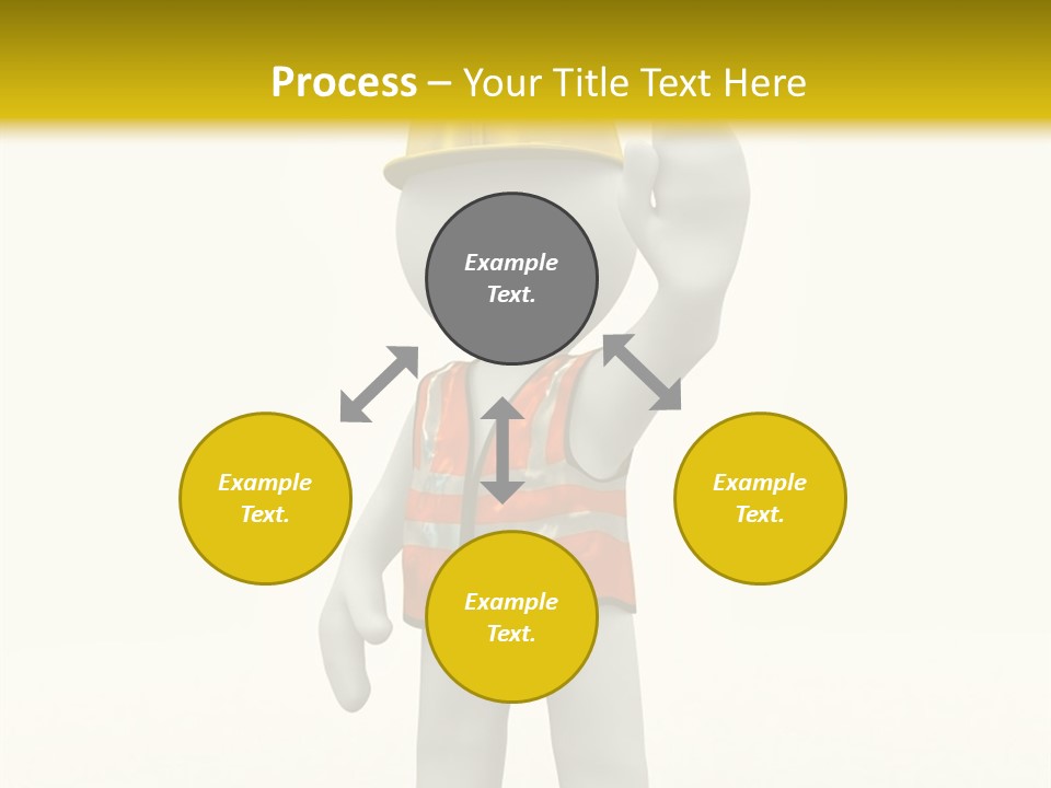 3D Human At A Stop Pose PowerPoint Template