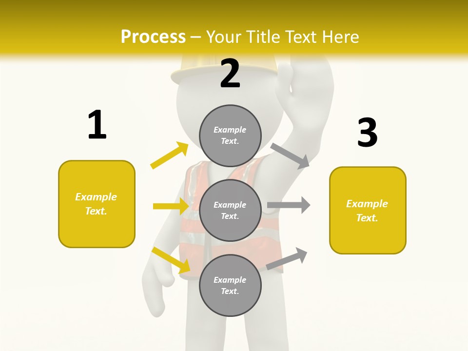 3D Human At A Stop Pose PowerPoint Template
