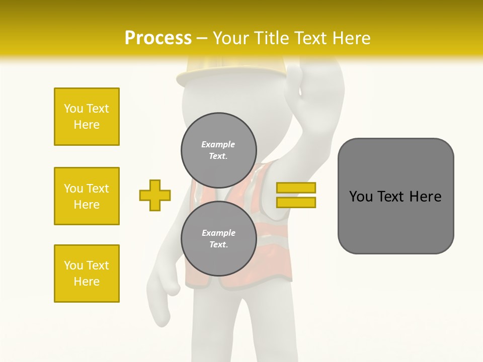 3D Human At A Stop Pose PowerPoint Template