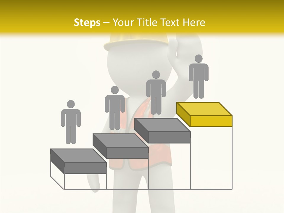 3D Human At A Stop Pose PowerPoint Template