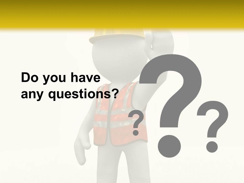 3D Human At A Stop Pose PowerPoint Template