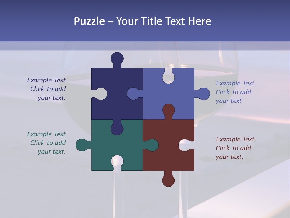 Two Glasses Of Red Wine Sitting On A Ledge Over Looking The Beach, Ocean And Beautiful Sunset. PowerPoint Template