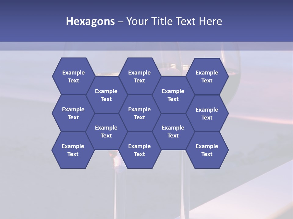 Two Glasses Of Red Wine Sitting On A Ledge Over Looking The Beach, Ocean And Beautiful Sunset. PowerPoint Template