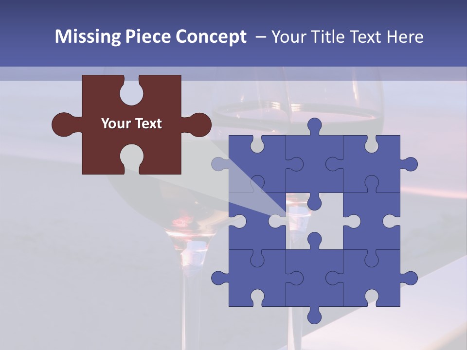 Two Glasses Of Red Wine Sitting On A Ledge Over Looking The Beach, Ocean And Beautiful Sunset. PowerPoint Template