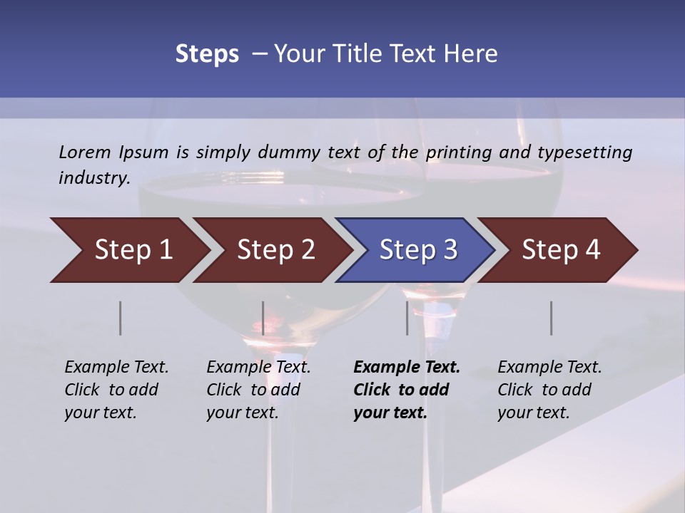 Two Glasses Of Red Wine Sitting On A Ledge Over Looking The Beach, Ocean And Beautiful Sunset. PowerPoint Template