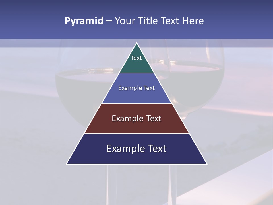 Two Glasses Of Red Wine Sitting On A Ledge Over Looking The Beach, Ocean And Beautiful Sunset. PowerPoint Template