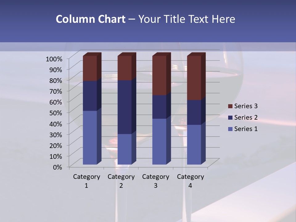 Two Glasses Of Red Wine Sitting On A Ledge Over Looking The Beach, Ocean And Beautiful Sunset. PowerPoint Template
