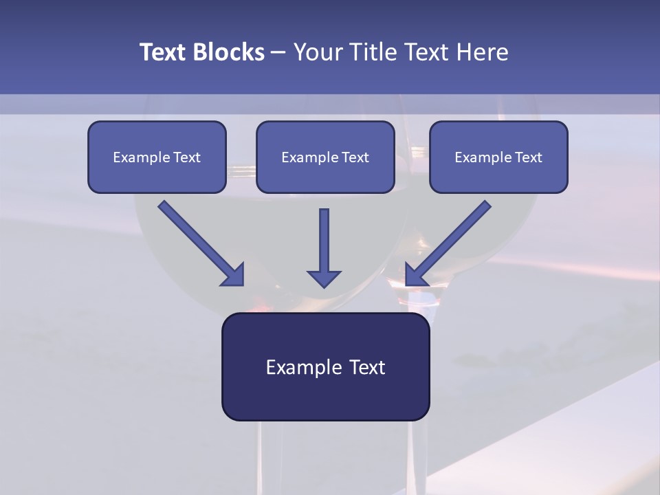 Two Glasses Of Red Wine Sitting On A Ledge Over Looking The Beach, Ocean And Beautiful Sunset. PowerPoint Template
