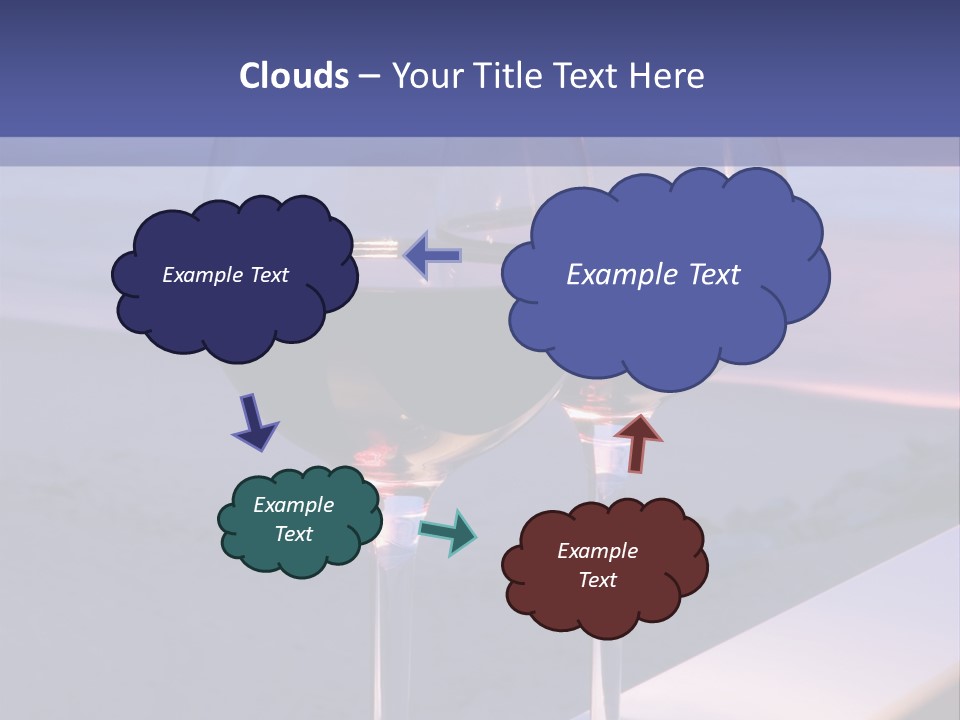 Two Glasses Of Red Wine Sitting On A Ledge Over Looking The Beach, Ocean And Beautiful Sunset. PowerPoint Template