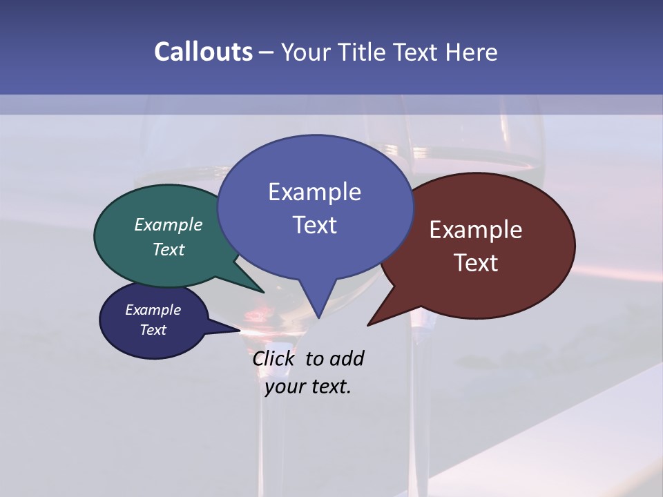 Two Glasses Of Red Wine Sitting On A Ledge Over Looking The Beach, Ocean And Beautiful Sunset. PowerPoint Template
